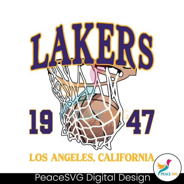 vintage-los-angeles-lakers-1947-basketball-svg-digital-download