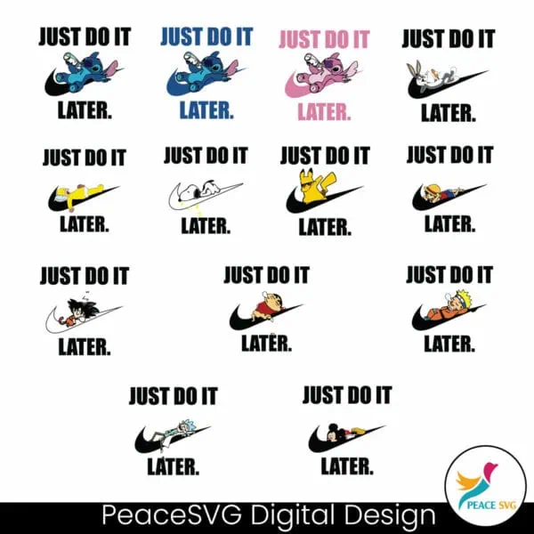 Just Do It Latter Brand Logo SVG Clipart