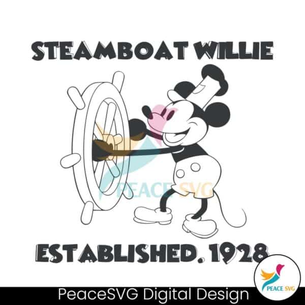 steamboat-willie-established-1928-svg