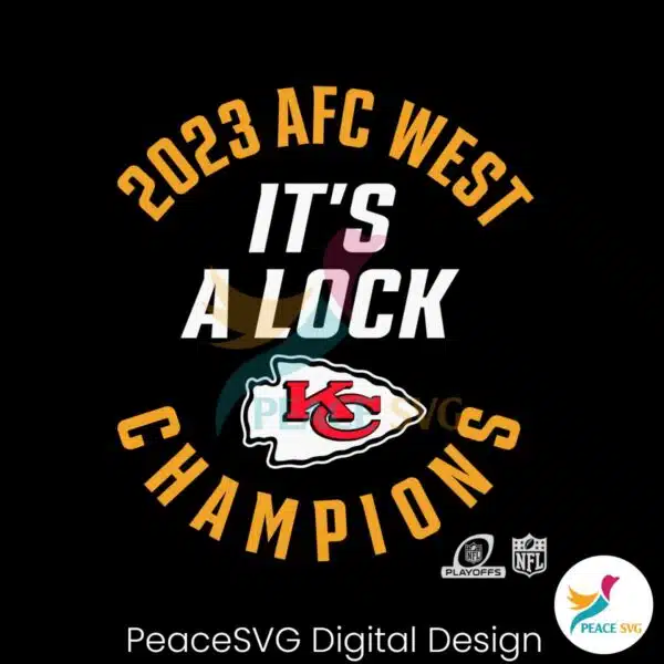 2023-afc-west-champions-its-a-lock-svg