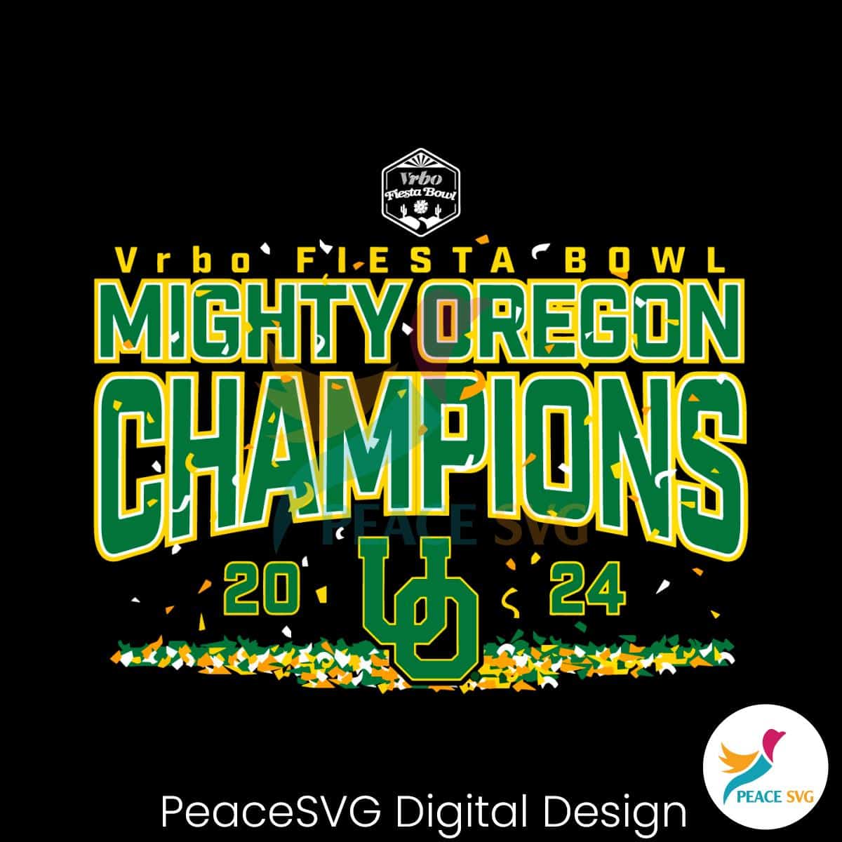 2024 Fiesta Bowl Mighty Oregon Champions SVG » PeaceSVG