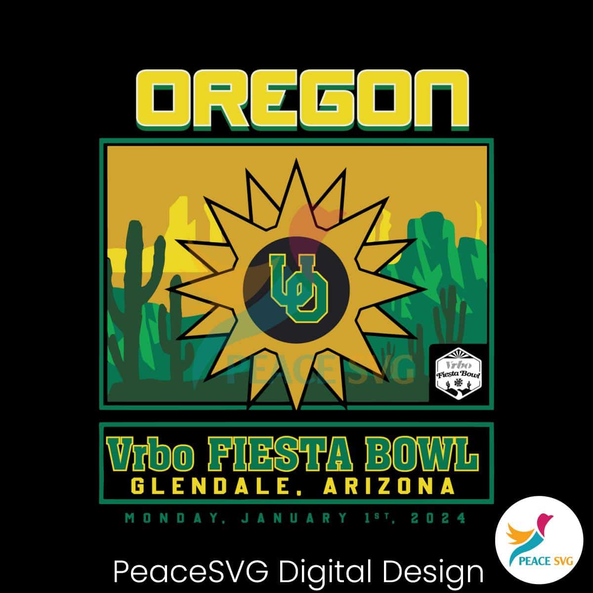 Oregon Vrbo Fiesta Bowl 2024 SVG Files for Cricut » PeaceSVG