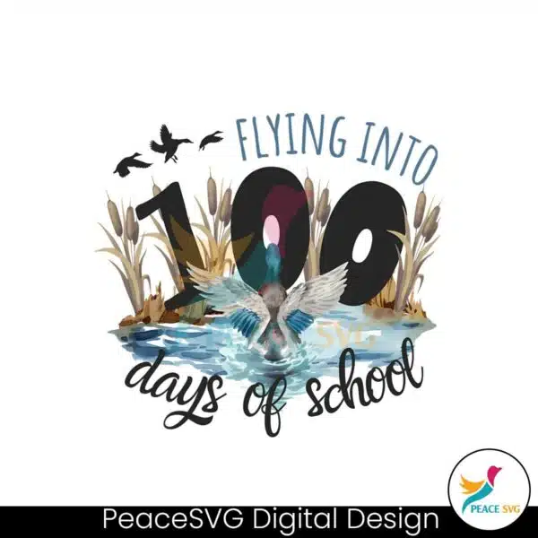 flying-into-100-days-of-school-png