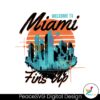 retro-welcome-to-miami-fins-up-svg