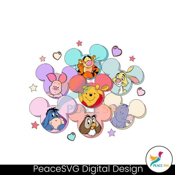 vintage-winnie-the-pooh-and-friends-valentines-day-png