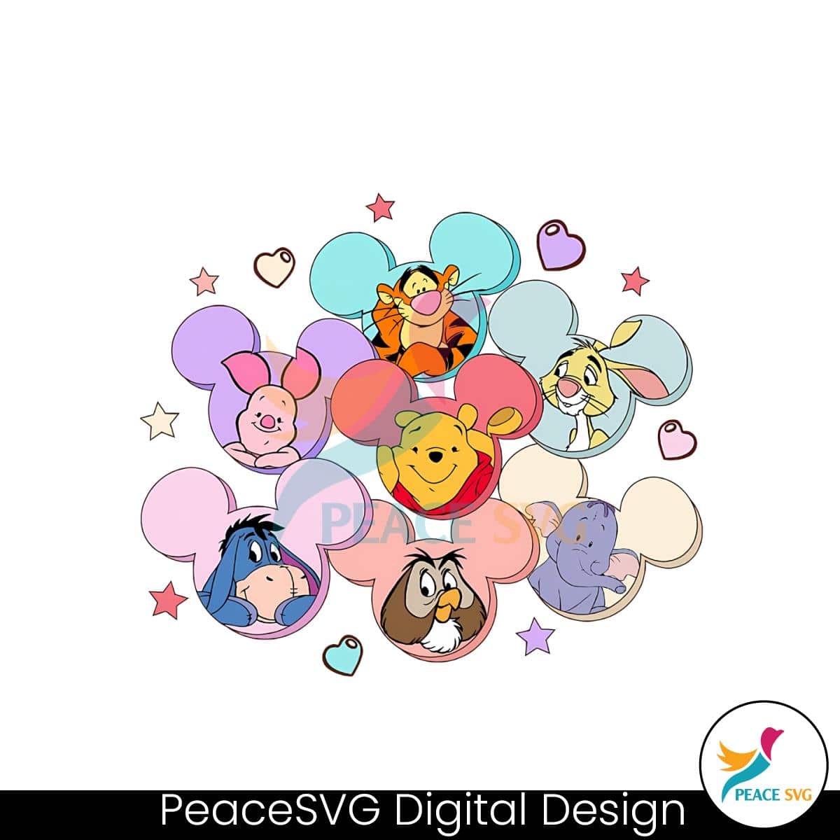 vintage-winnie-the-pooh-and-friends-valentines-day-png
