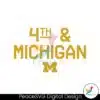 4th-and-michigan-ncaa-football-svg