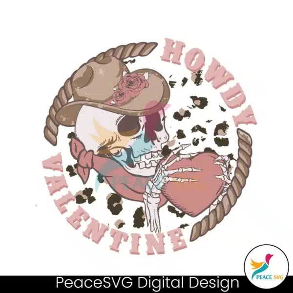 vintage-howdy-valentine-skull-skeleton-svg