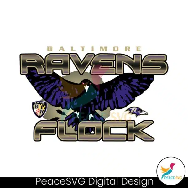 baltimore-ravens-flock-svg-digital-download