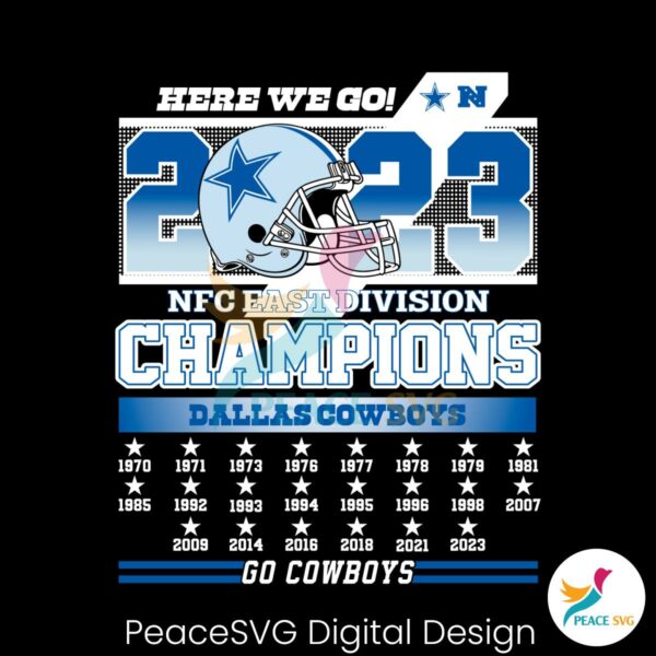 2023-nfc-east-division-champions-dallas-cowboys-svg