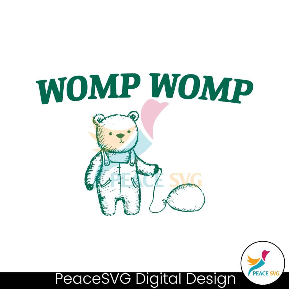 Retro Womp Womp Bear Meme SVG » PeaceSVG