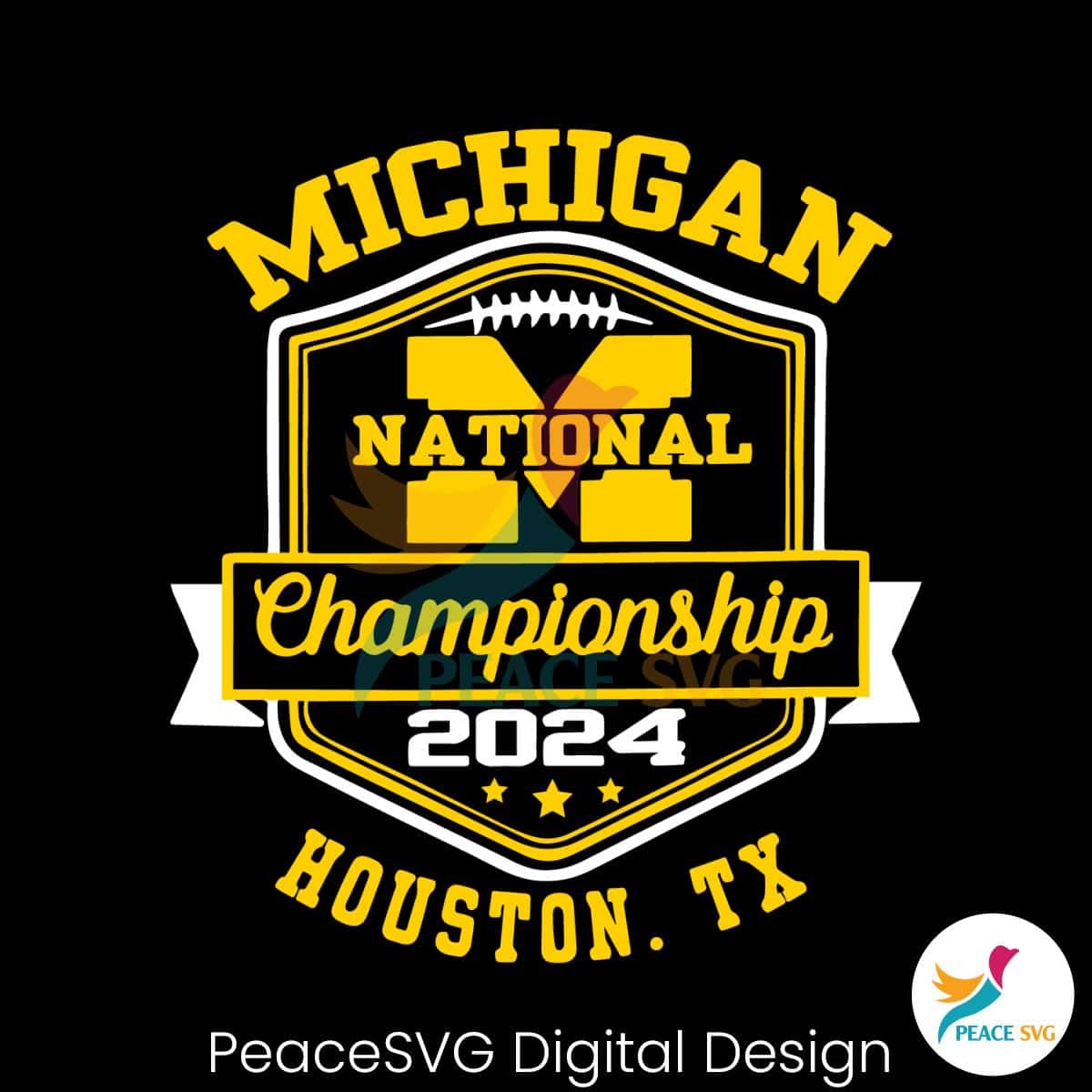 Michigan College Football National Championship 2024 Svg » PeaceSVG