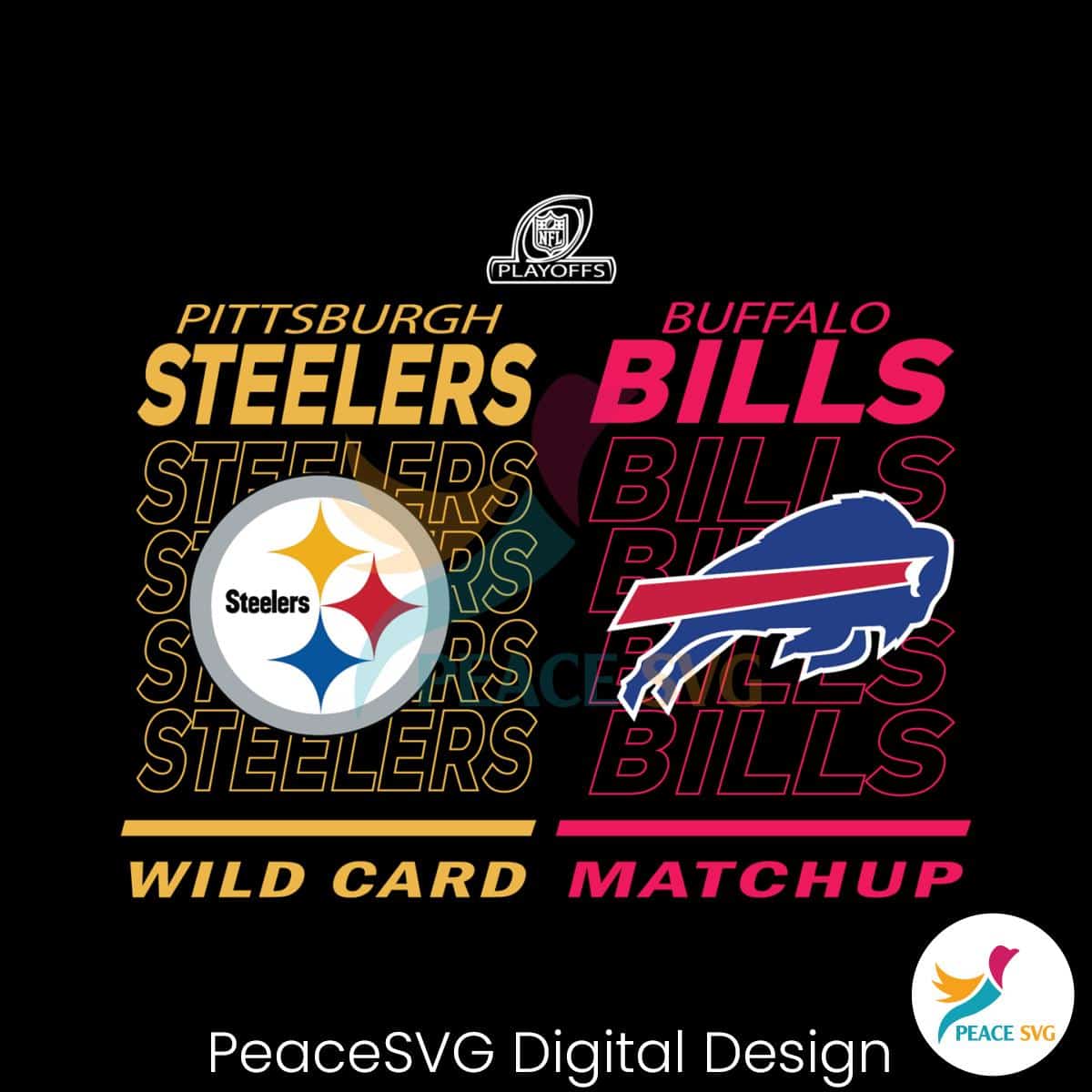 wild-card-matchup-buffalo-bills-vs-pittsburgh-steelers-svg