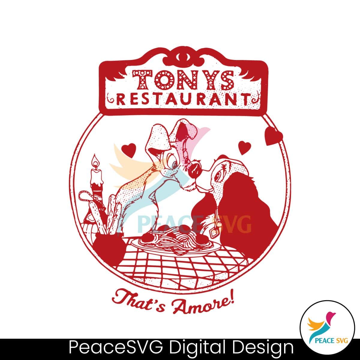 retro-lady-and-tramp-tonys-restaurant-svg