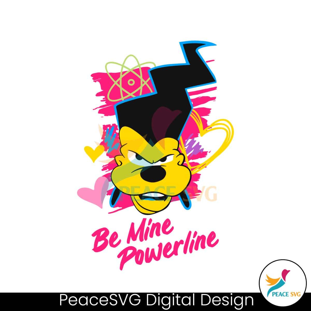 retro-be-mine-powerline-valentine-svg