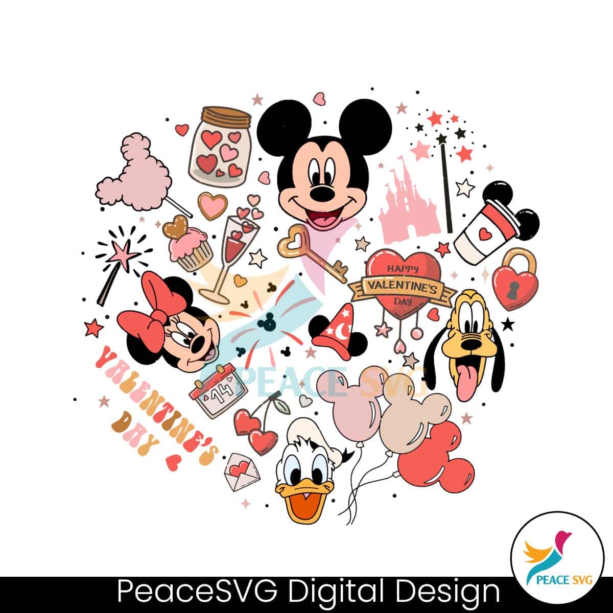 Disney Happy Valentines Day PNG Clipart » PeaceSVG