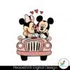 vintage-mickey-and-minnie-love-car-svg