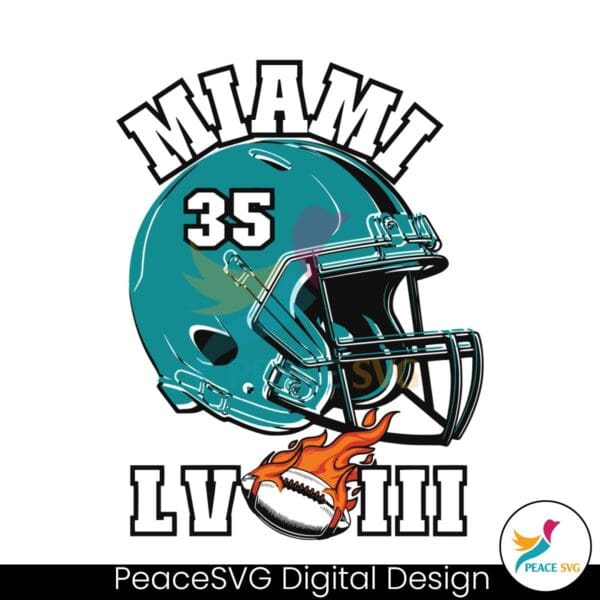 super-bowl-lviii-miami-football-helmet-svg