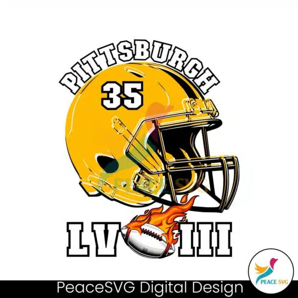 super-bowl-lviii-pittsburgh-football-helmet-svg