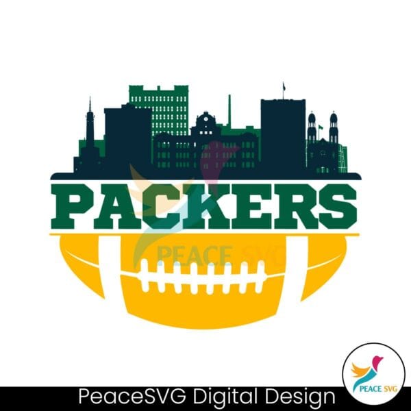 nfl-packers-football-skyline-svg