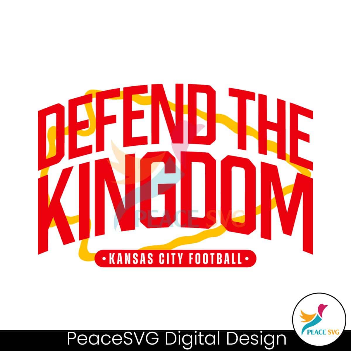 Defend The Kingdom Kansas City Football Svg Digital Download