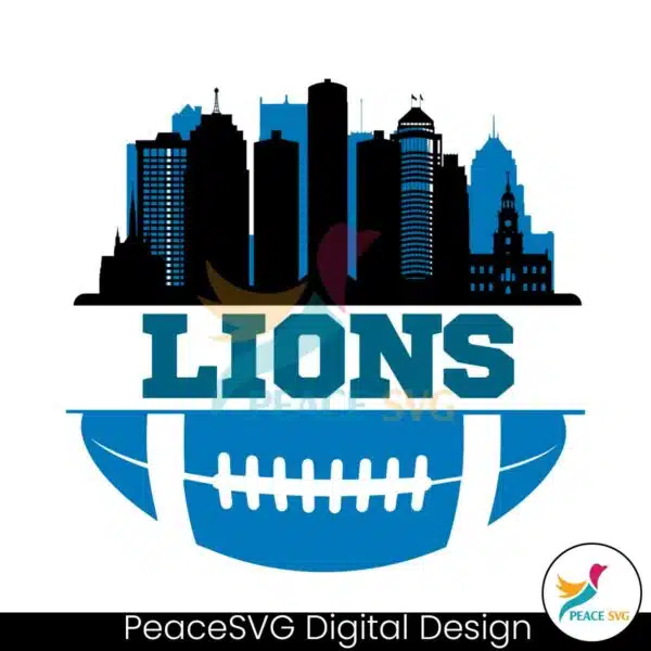 nfl-lions-football-skyline-svg