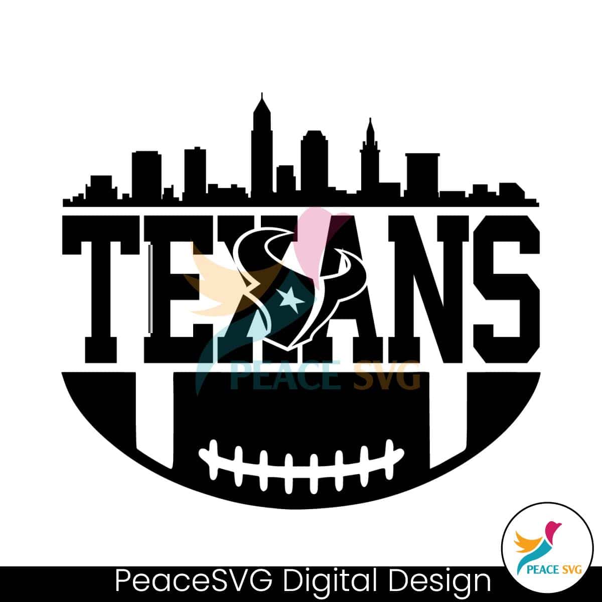 Houston Texans Football Skyline Svg Digital Download