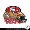 san-francisco-49ers-football-leopard-heart-helmet-svg
