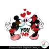 mickey-kiss-minnie-you-and-me-svg