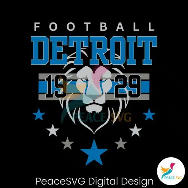 vintage-detroit-football-1929-star-svg