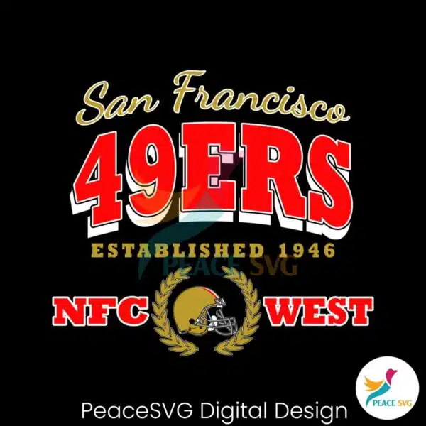 san-francisco-49ers-established-1946-nfc-west-svg