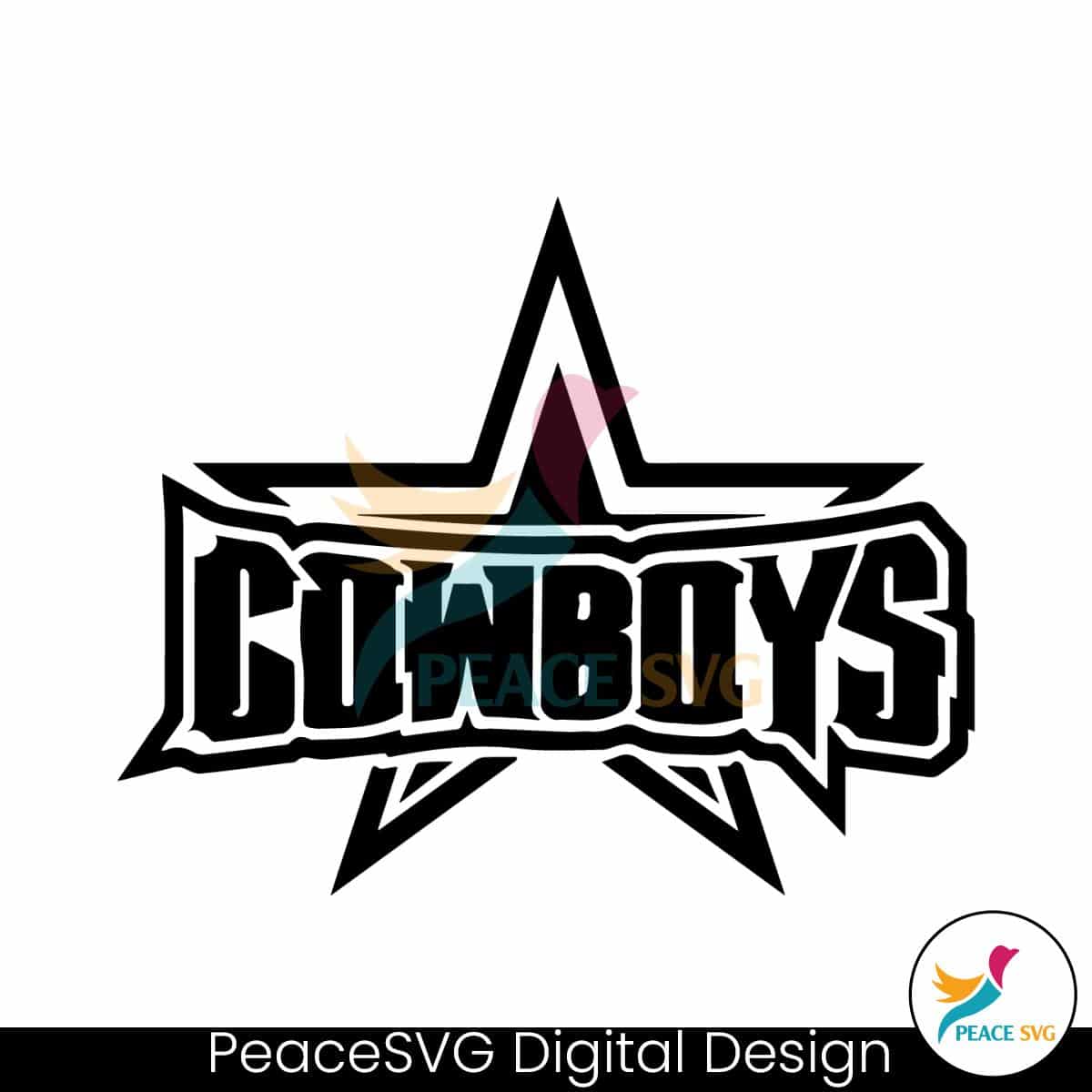 Cowboys Nations Star SVG Cricut Digital Download » PeaceSVG