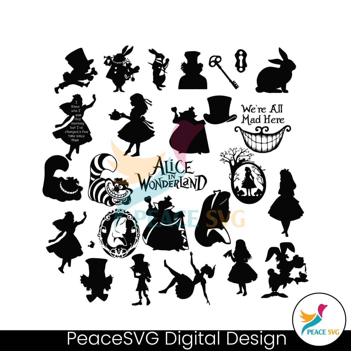 Vintage Alice In Wonderland SVG Bundle » PeaceSVG