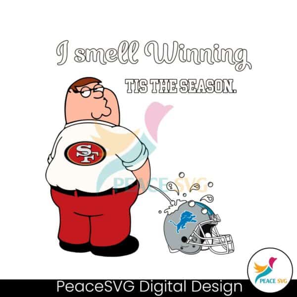 funny-49ers-i-smell-winning-detroit-lions-svg