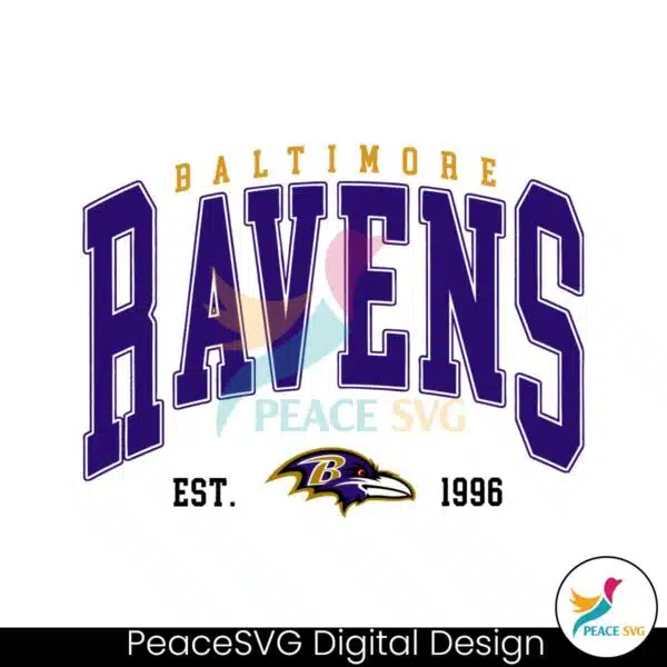 vintage-baltimore-ravens-logo-est-1996-svg