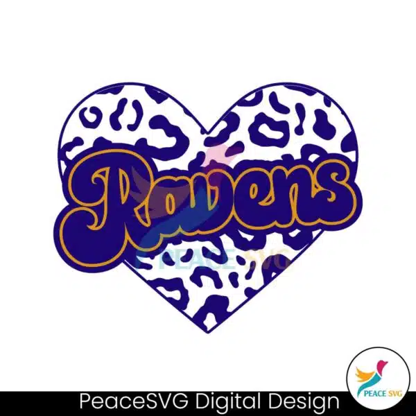 football-team-ravens-heart-leopard-svg