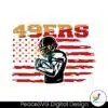 49ers-flag-football-player-svg-digital-download