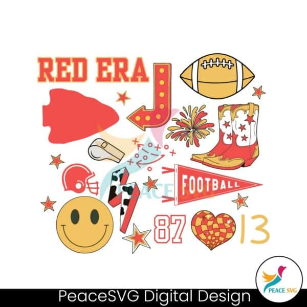 retro-red-era-football-kelce-swift-png