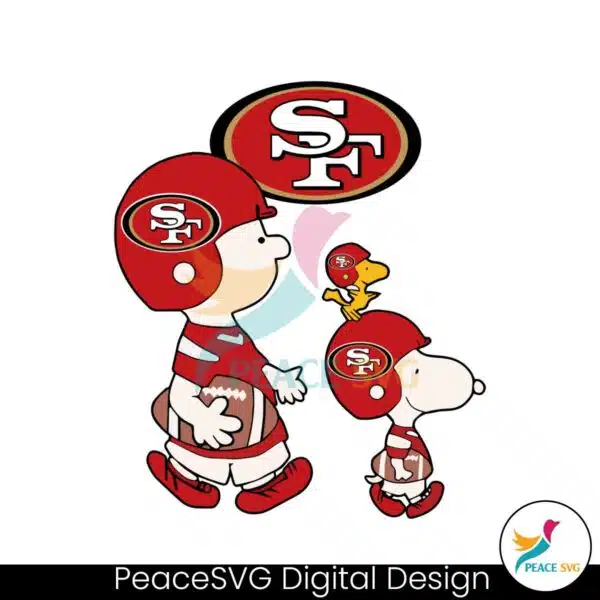 snoopy-the-peanuts-san-francisco-49ers-svg