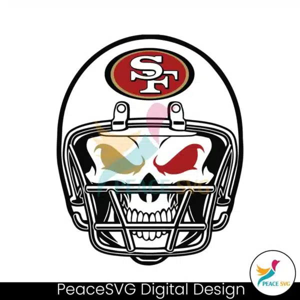 san-francisco-49ers-skull-helmet-svg