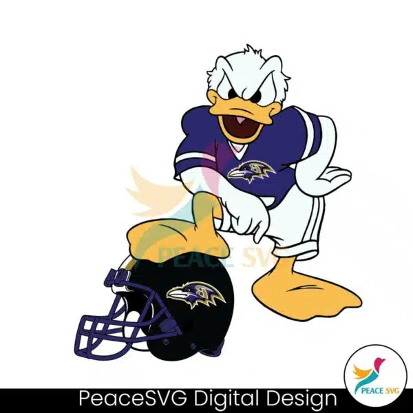 donald-duck-baltimore-ravens-helmet-svg