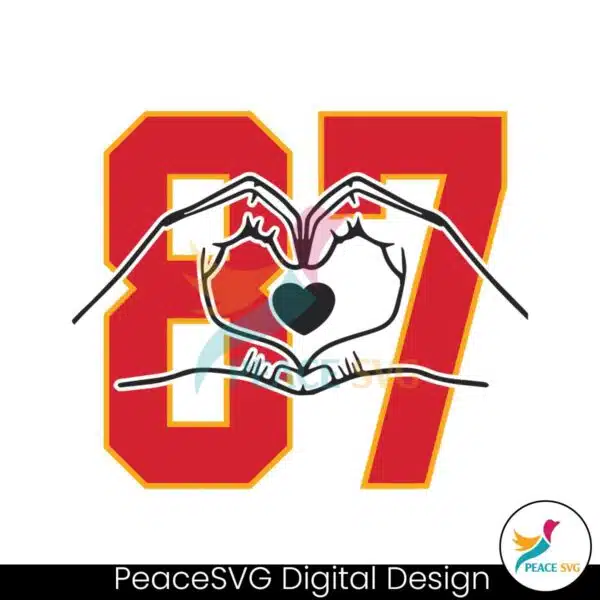 kelce-heart-hands-87-red-kingdom-svg