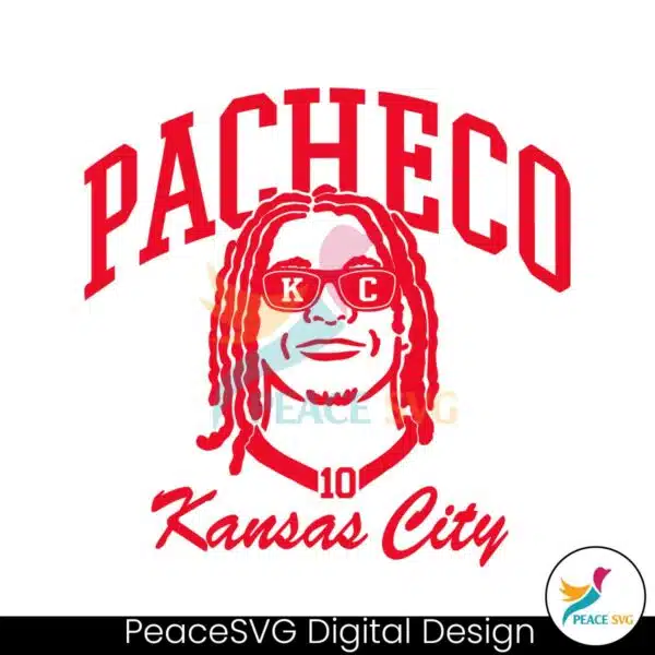 pacheco-10-kansas-city-football-player-svg