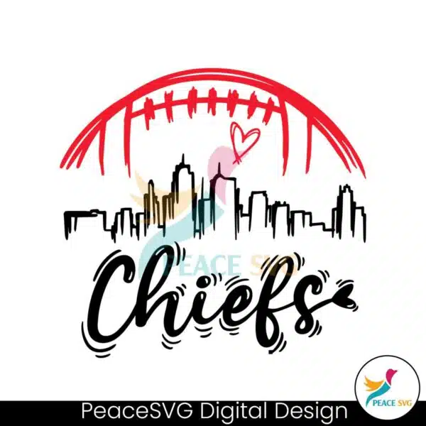 nfl-kc-chief-football-skyline-svg