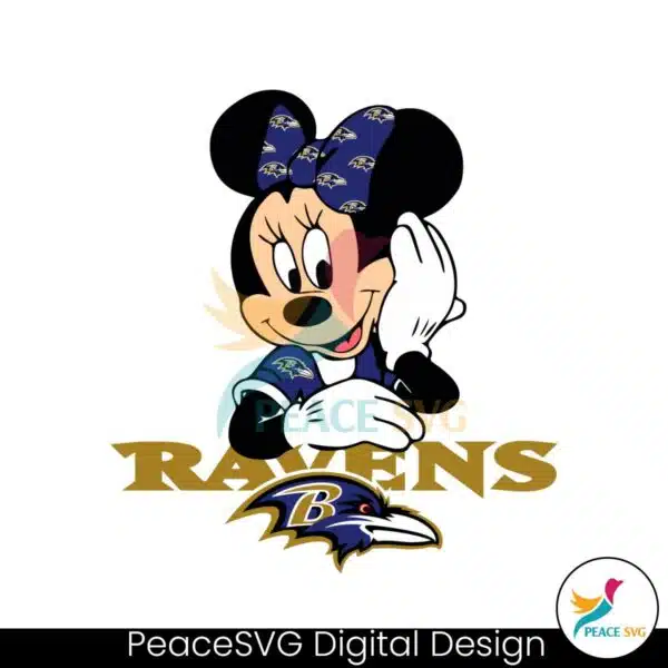 minnie-mouse-baltimore-ravens-football-svg