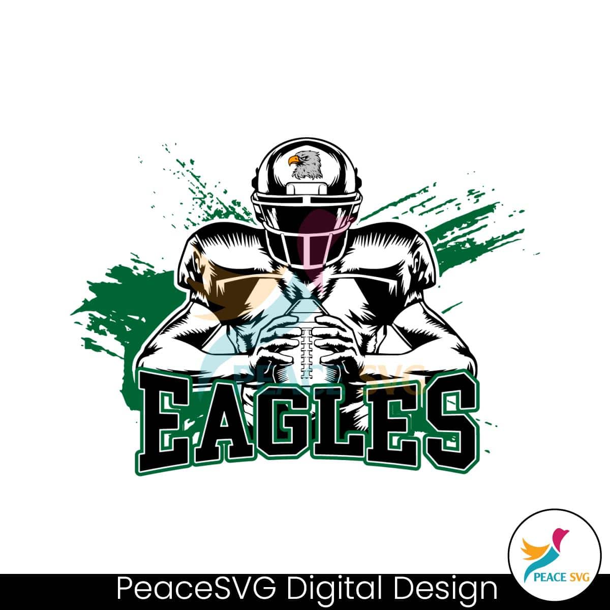 Eagles Football Player Svg Cricut Digital Download Peacesvg