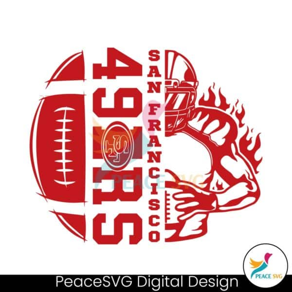 san-francisco-49ers-football-player-svg-digital-download