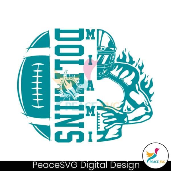 miami-dolphins-football-player-svg-digital-download