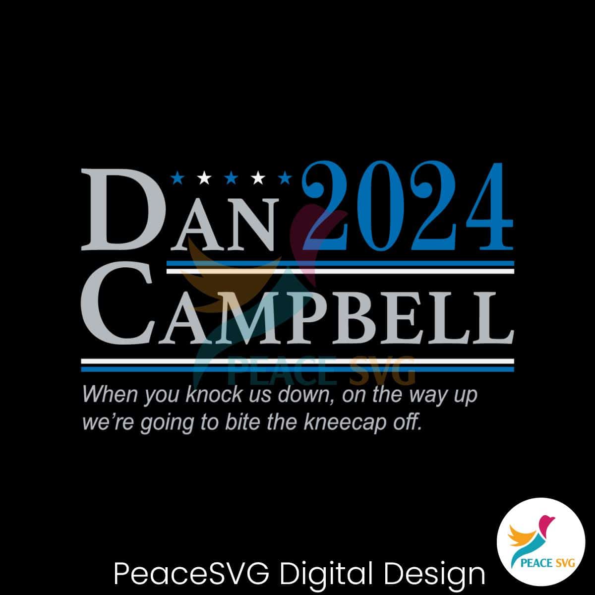 Retro Dan Campbell 2024 SVG » PeaceSVG