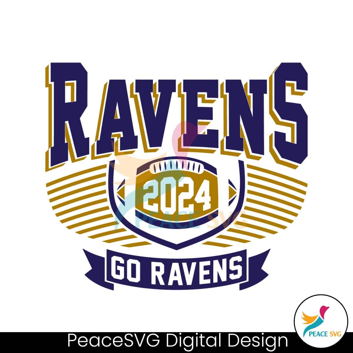 NFL Football Go Ravens 2024 SVG » PeaceSVG